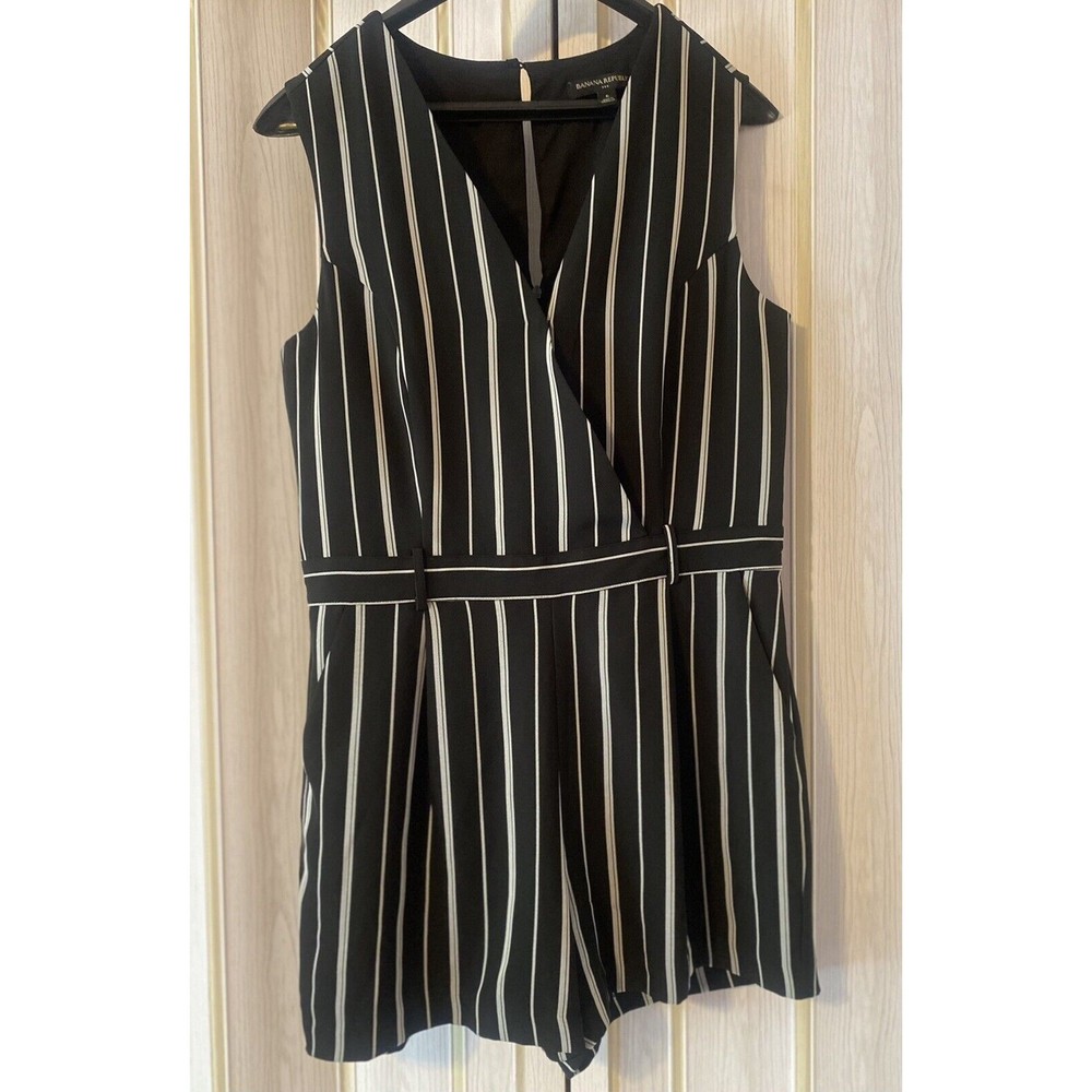 Banana Republic Striped Shorts Romper Sleeveless Size 6